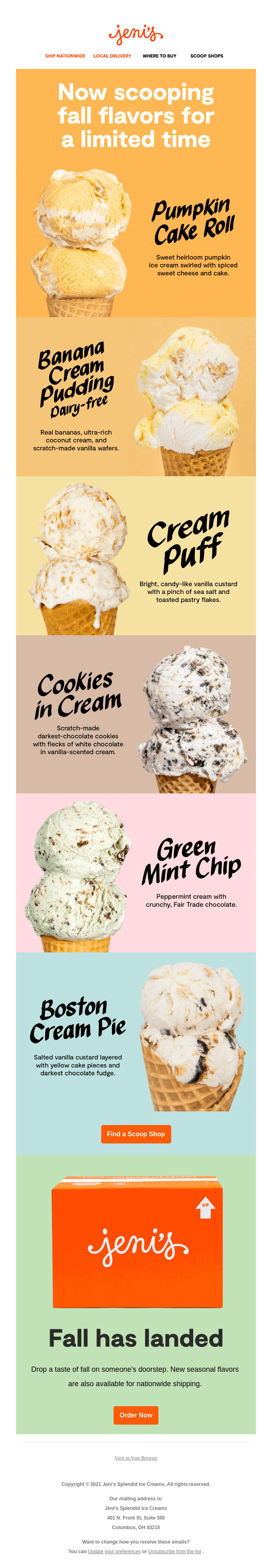 Now scooping: 6 new fall flavors!