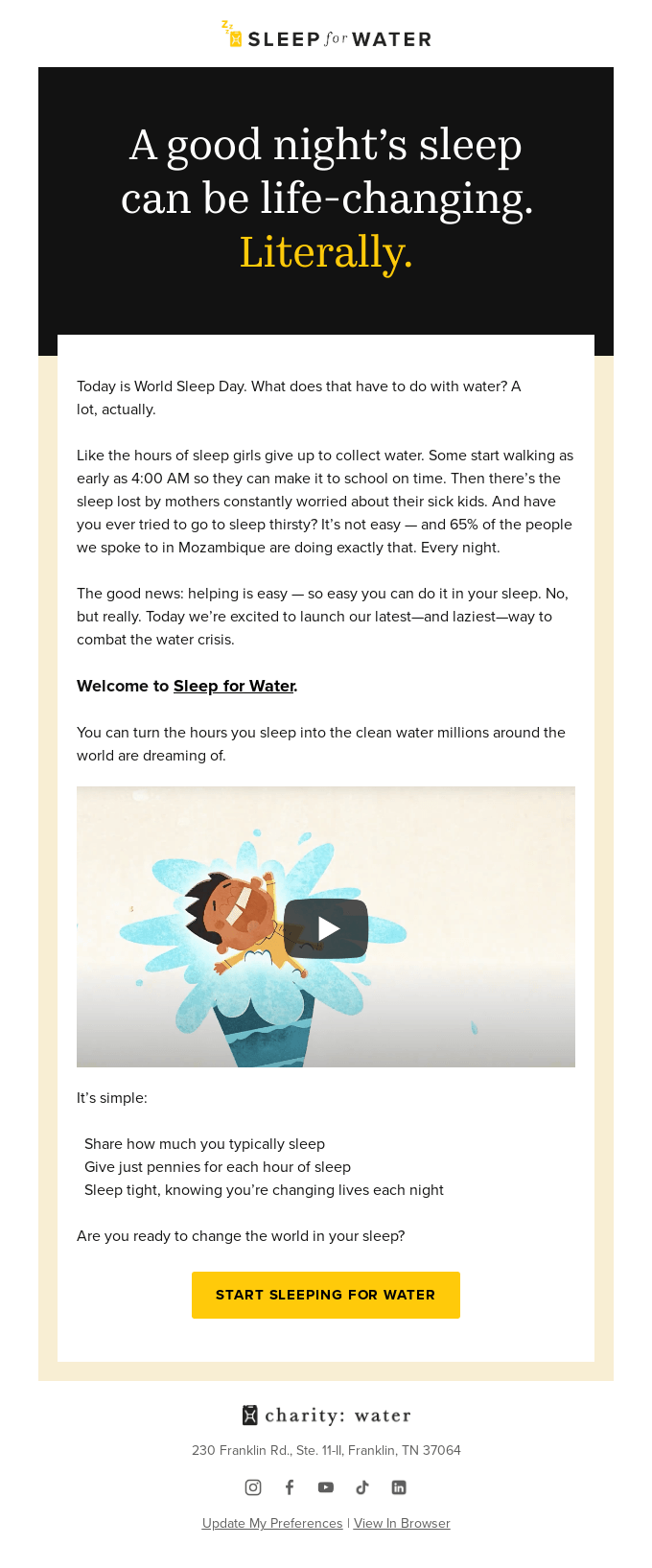 Now you can change the world while you sleep