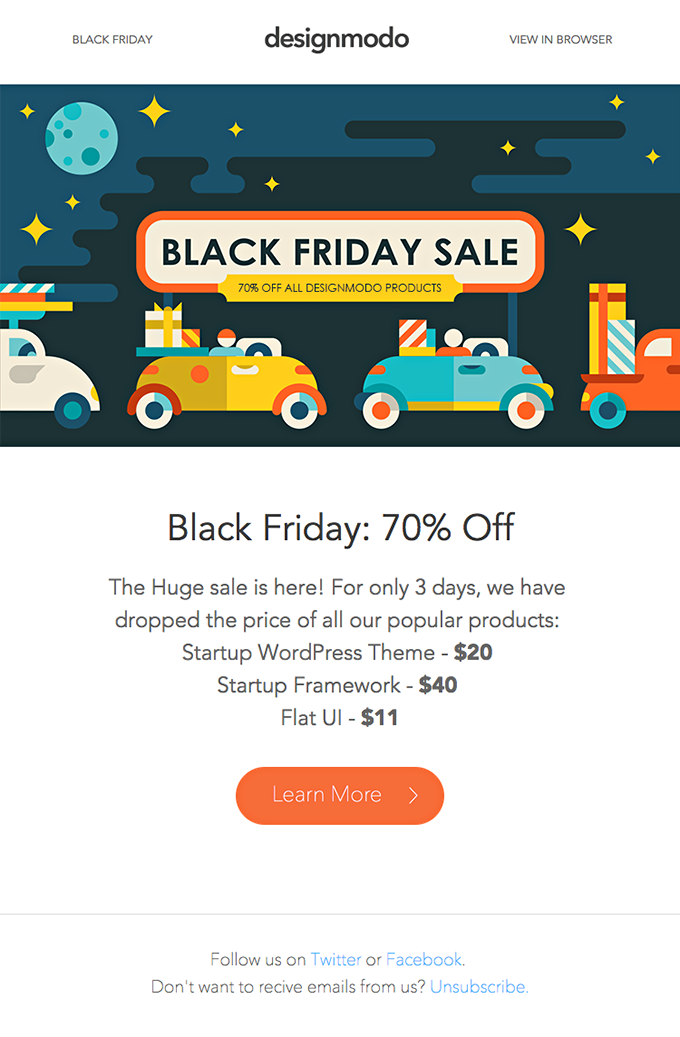 ON SALE NOW: 70% OFF all DesignModo products for Black Friday!