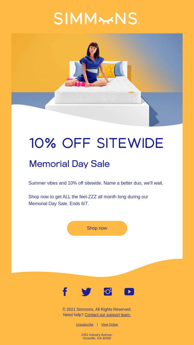 Open for 10% off sitewide 👀