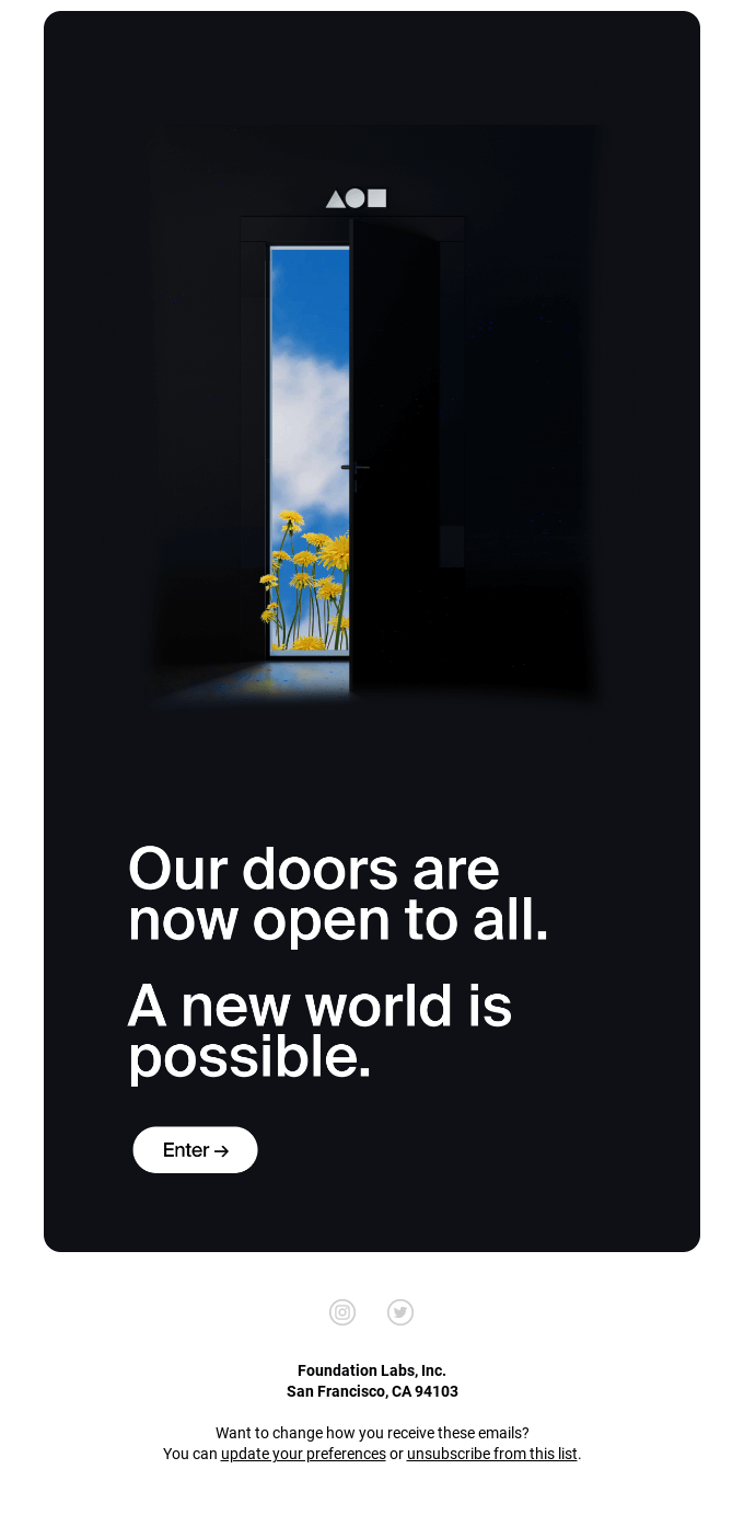 Our doors are now open to all ☁️ →