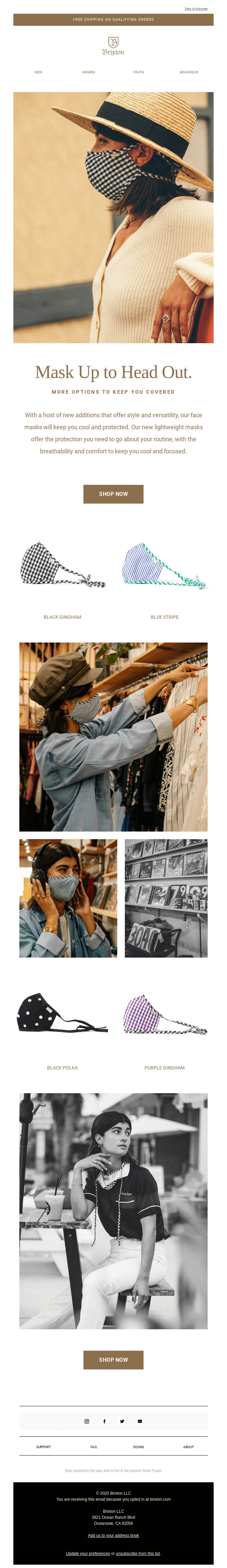 Our lightweight face mask