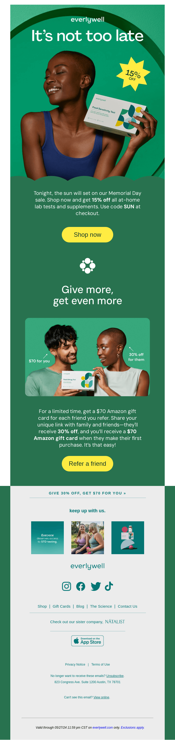 Our Memorial Day sale is ending 🚨