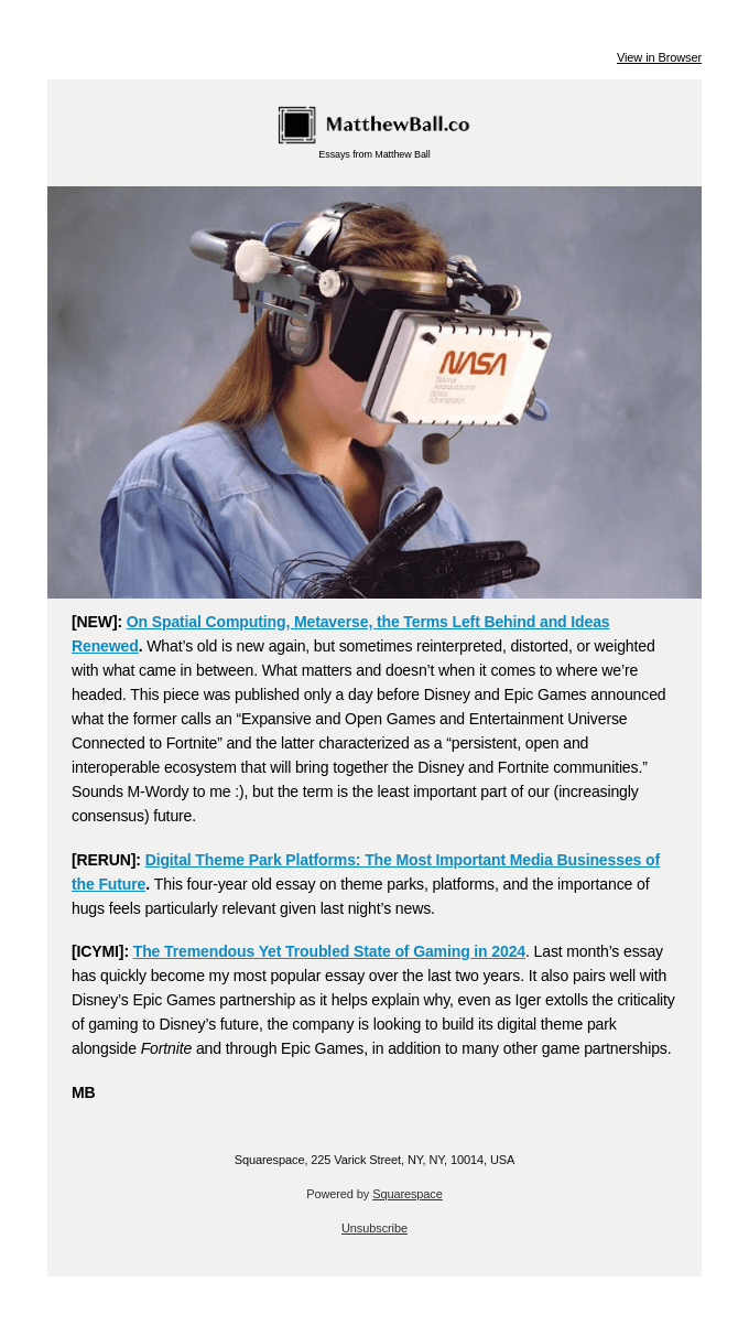 Our Spatial vs Metaversal Future, Disney-Epic, And Digital Theme Parks
