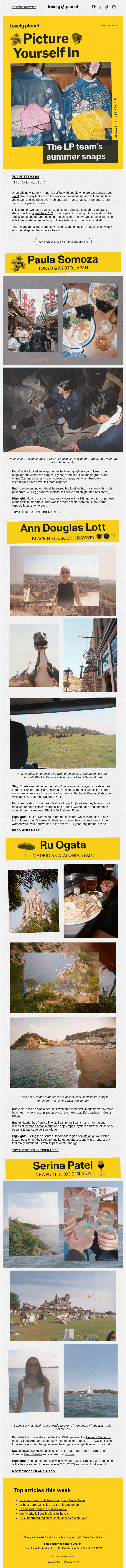 Our summer vacations on film