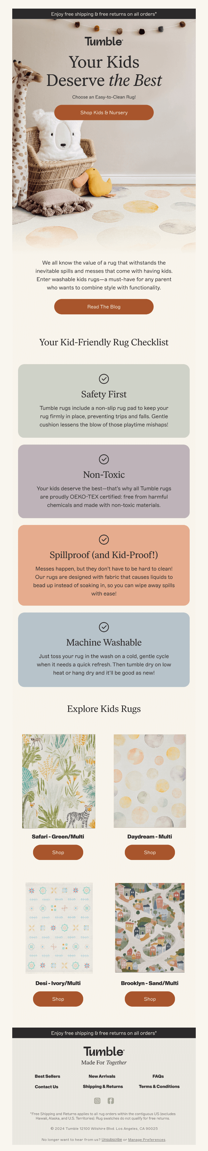 Our tips for kid-friendly rugs!