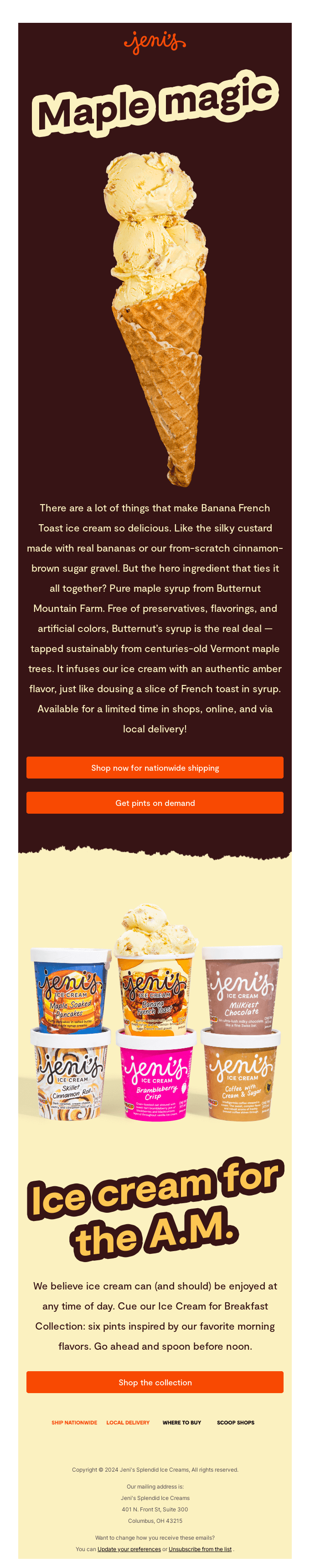 Pass the syrup, please