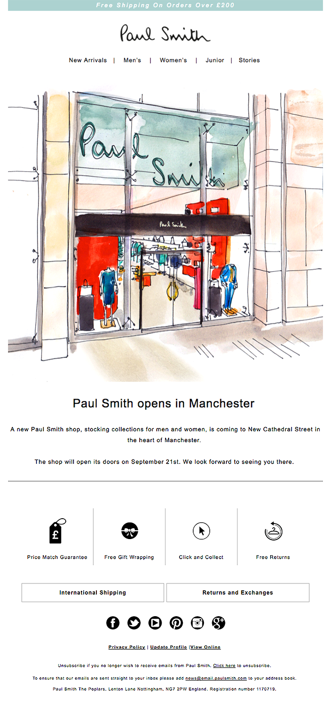 Paul Smith opens in Manchester!