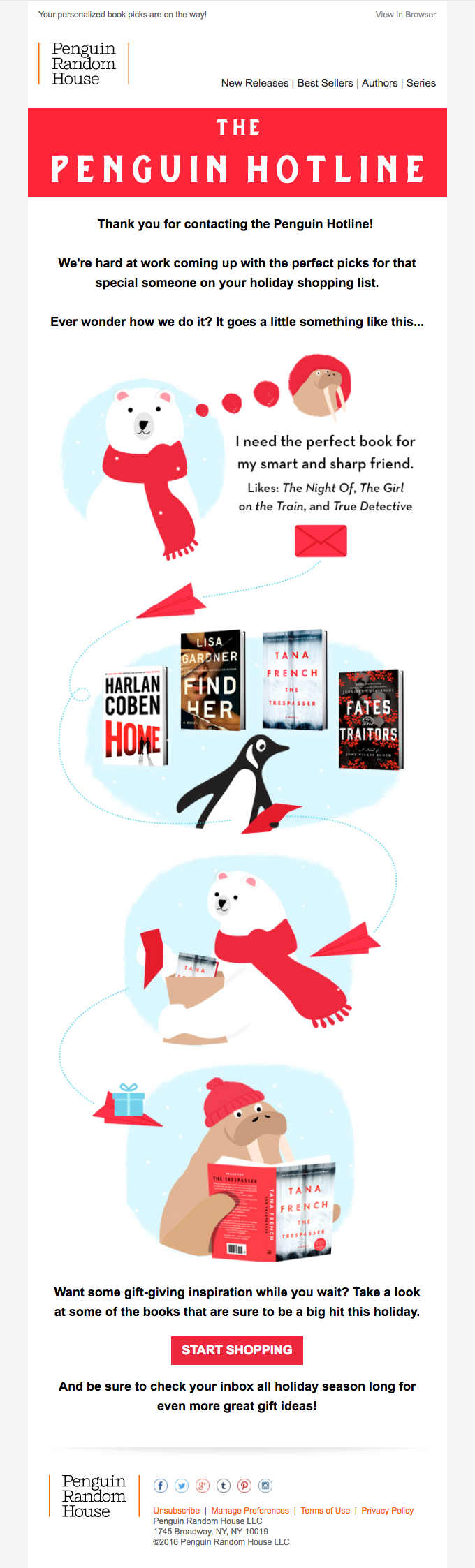 Penguin Hotline to the Rescue