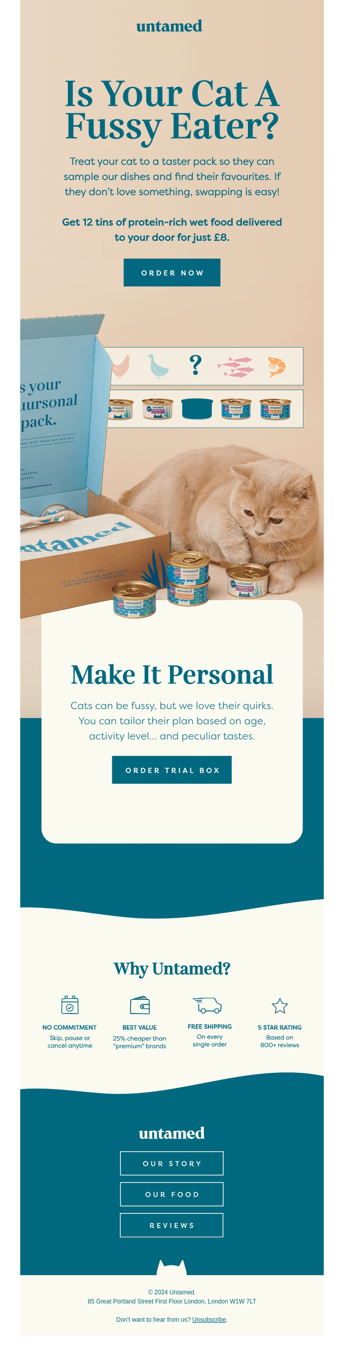 Personalise your cat's menu