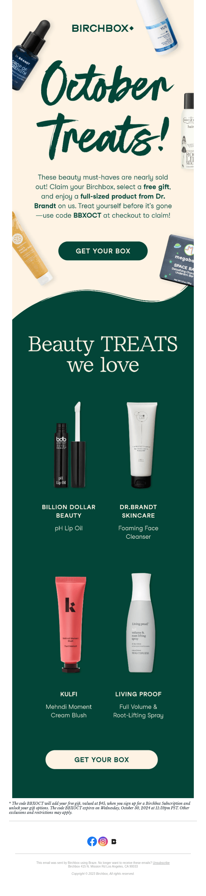 Pick a gift and get another full-sized gift, on us 🎁