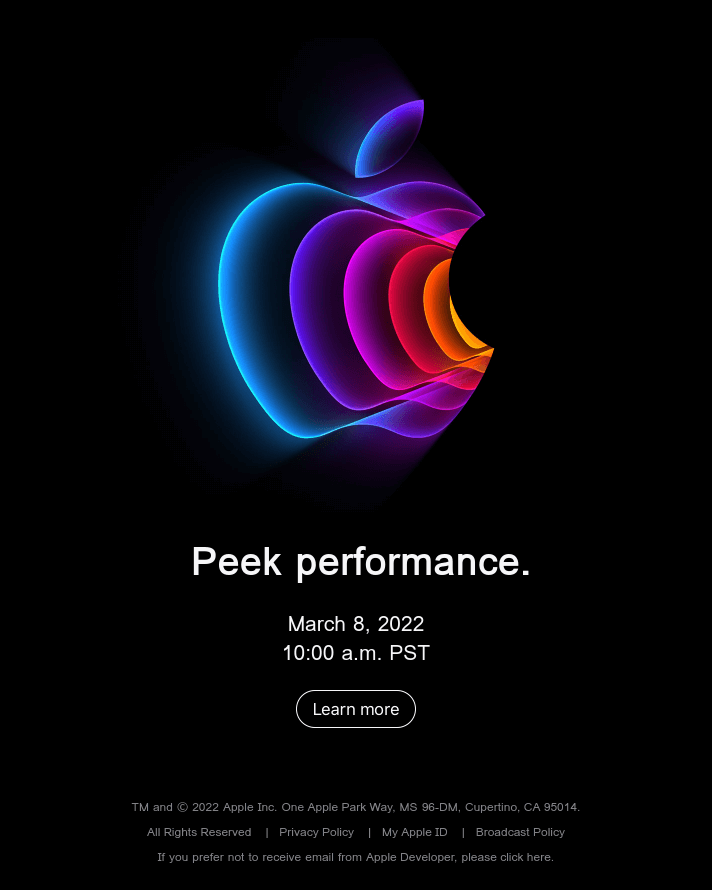 Please join us for a special event from Apple Park.