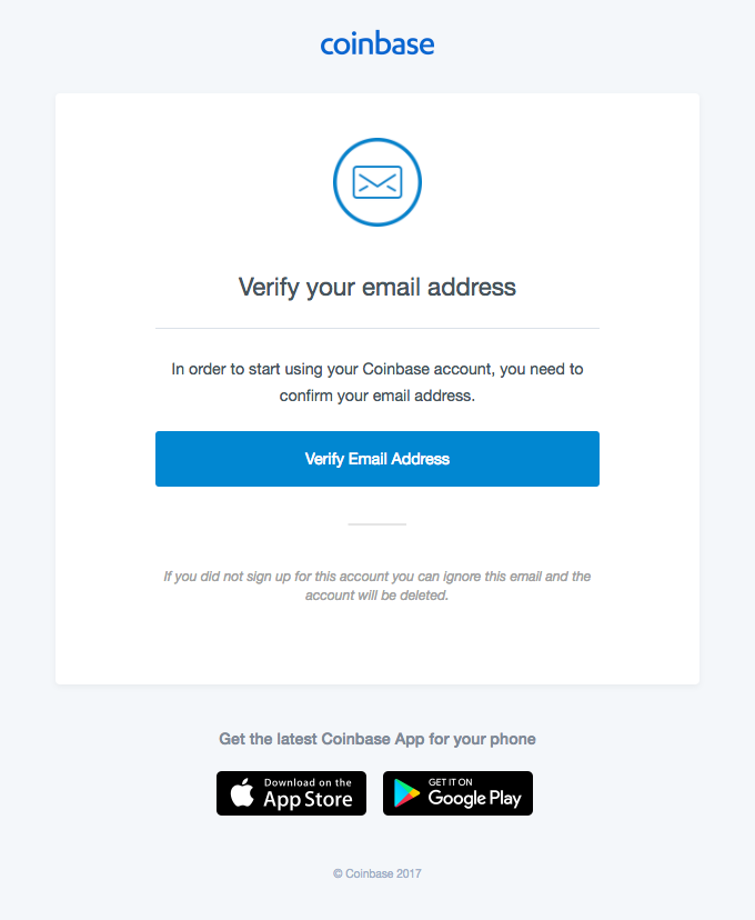 coinbase verify identity email