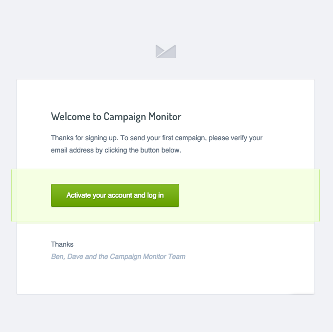 Please Verify Your Email Address From Campaign Monitor Desktop Email 