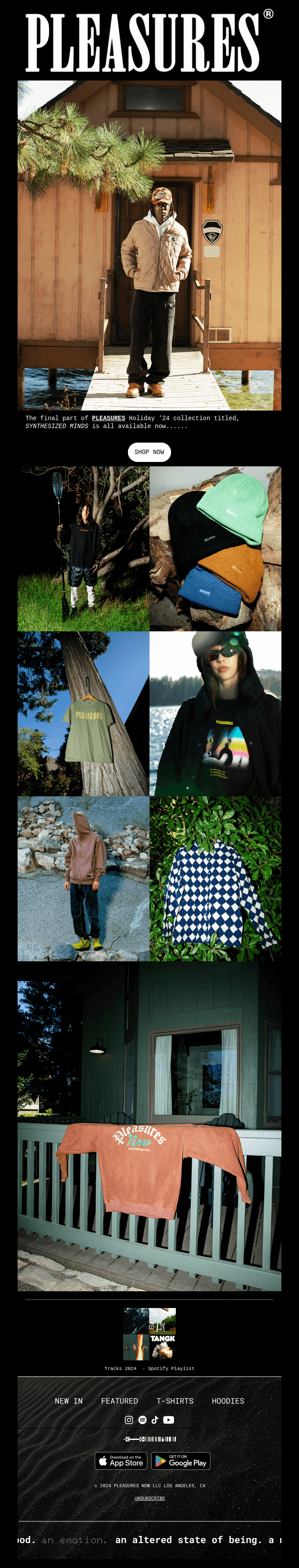 PLEASURES Holiday '24 Collection - All Available Now!!