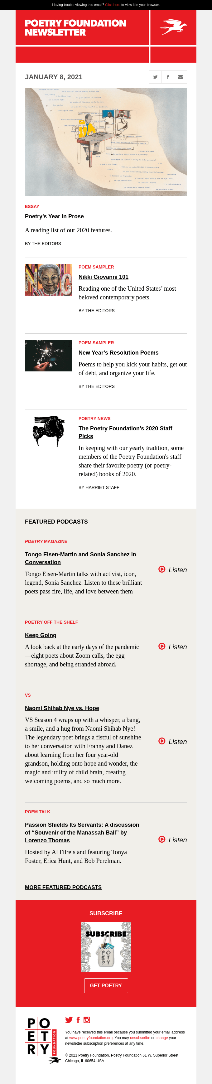 Poetry’s Year in Prose