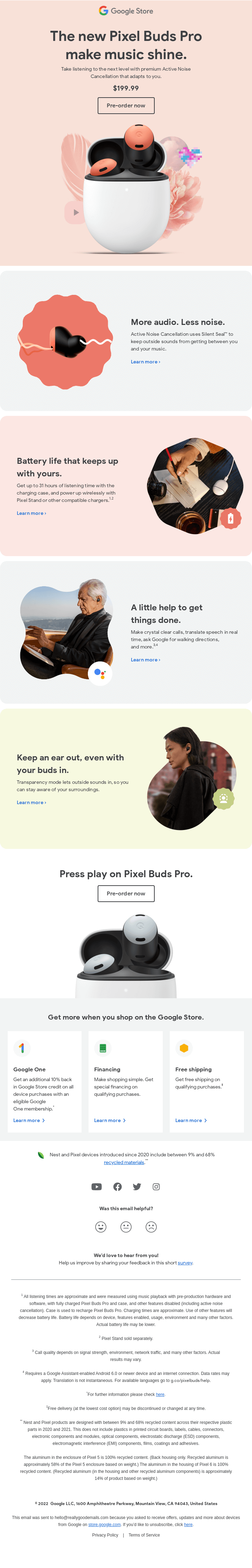 Pre-order Pixel Buds Pro for immersive sound