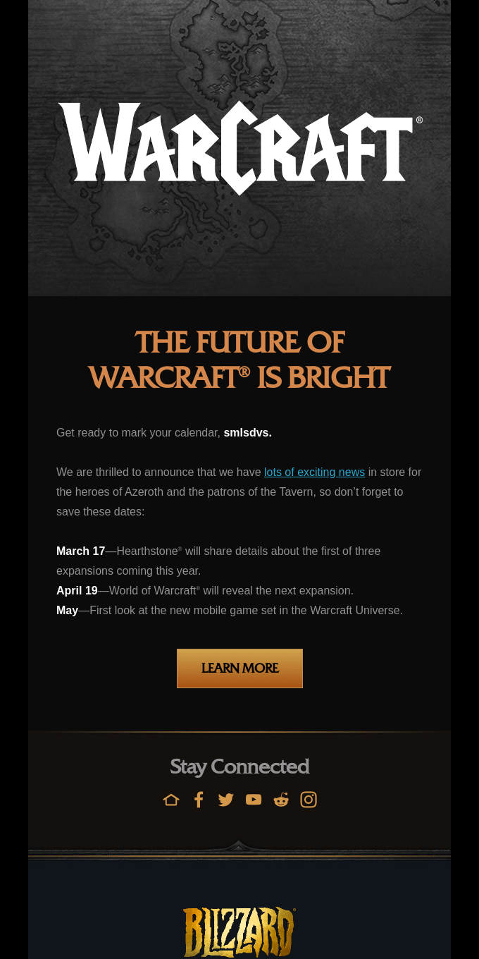 Förbered dig på framtiden för Warcraft, smlsdvs