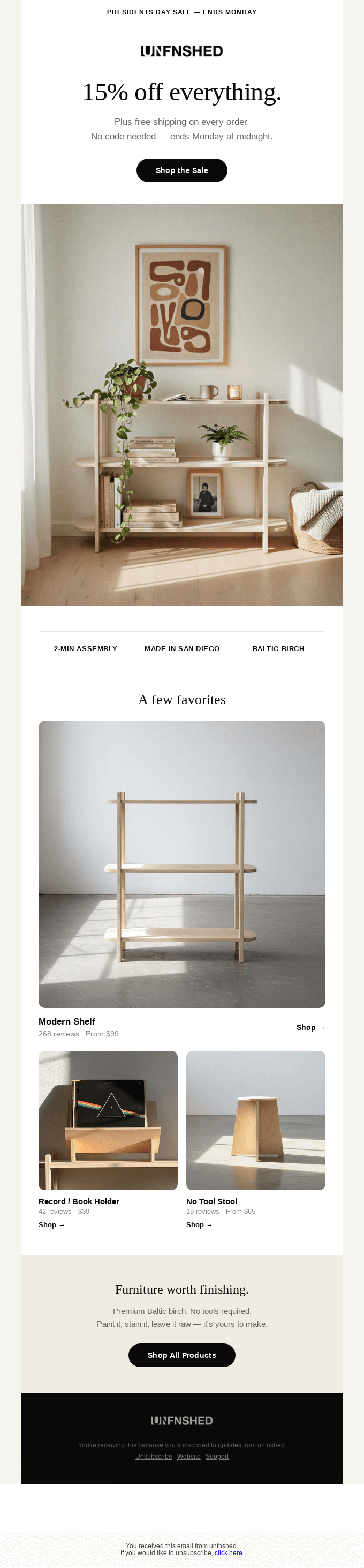 🎉 Presidents Day Savings: 15% Off for You!