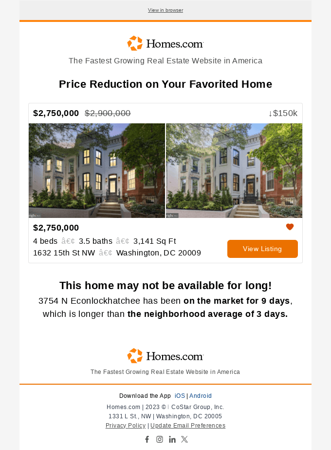 Price Reduction on Your Favorite Home