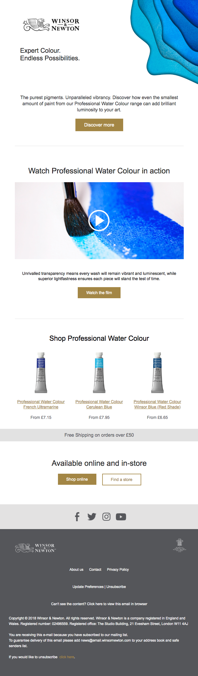 Professional Water Color: Expert Color. Endless Possibilities