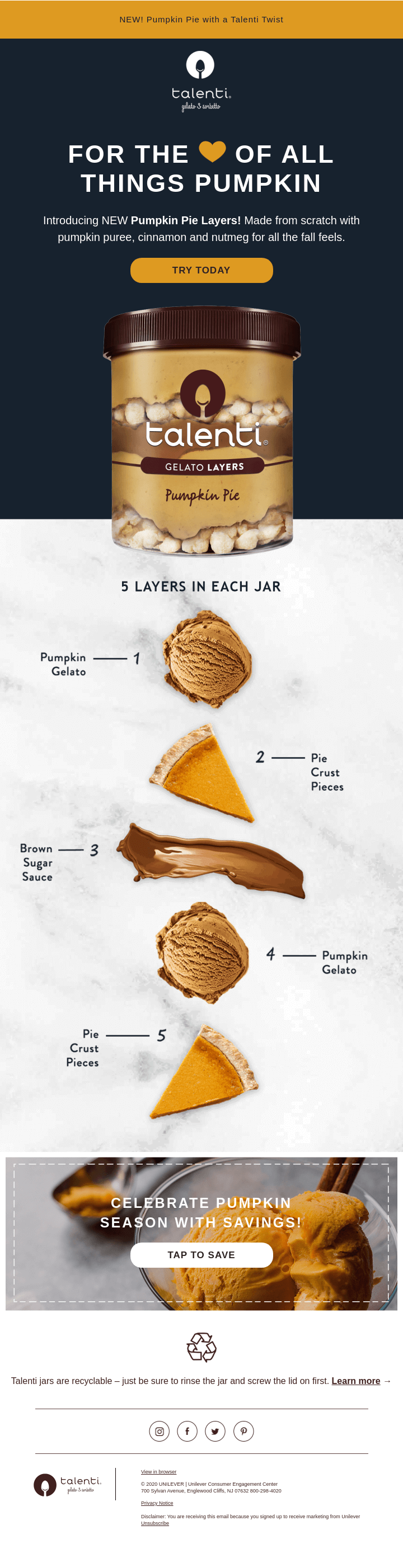 Pumpkin 👏 Pie 👏 Layers