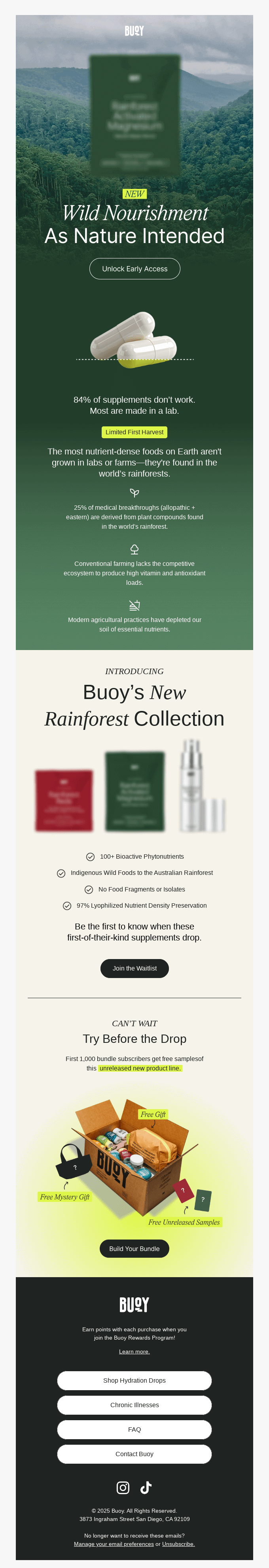 🌿 Rainforest Wild Foods waitlist is open!