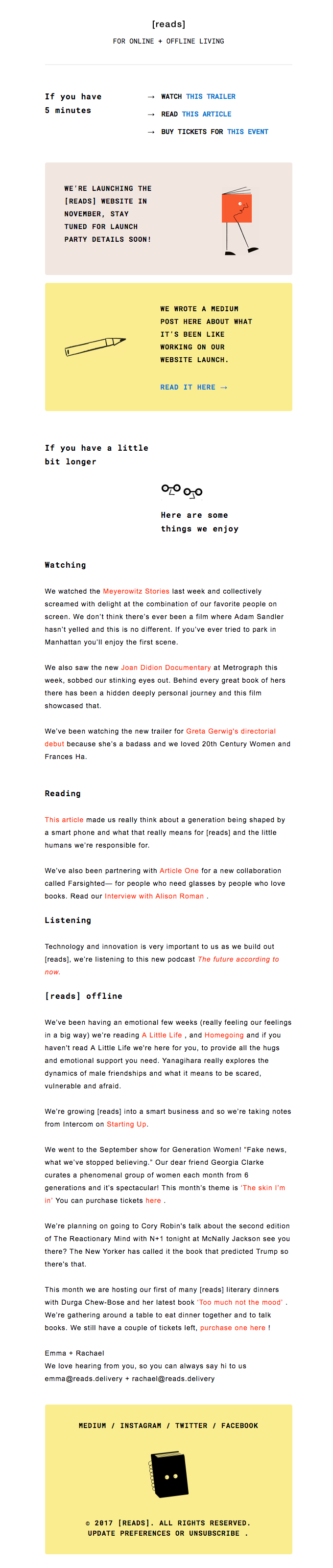 [reads] November News