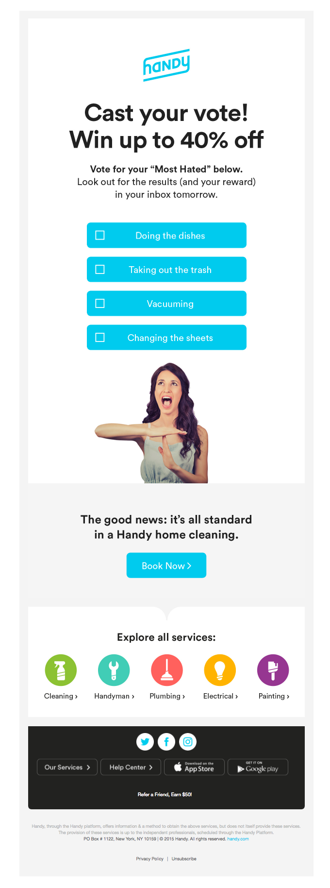 Really Good Emails, what do you hate most about cleaning?