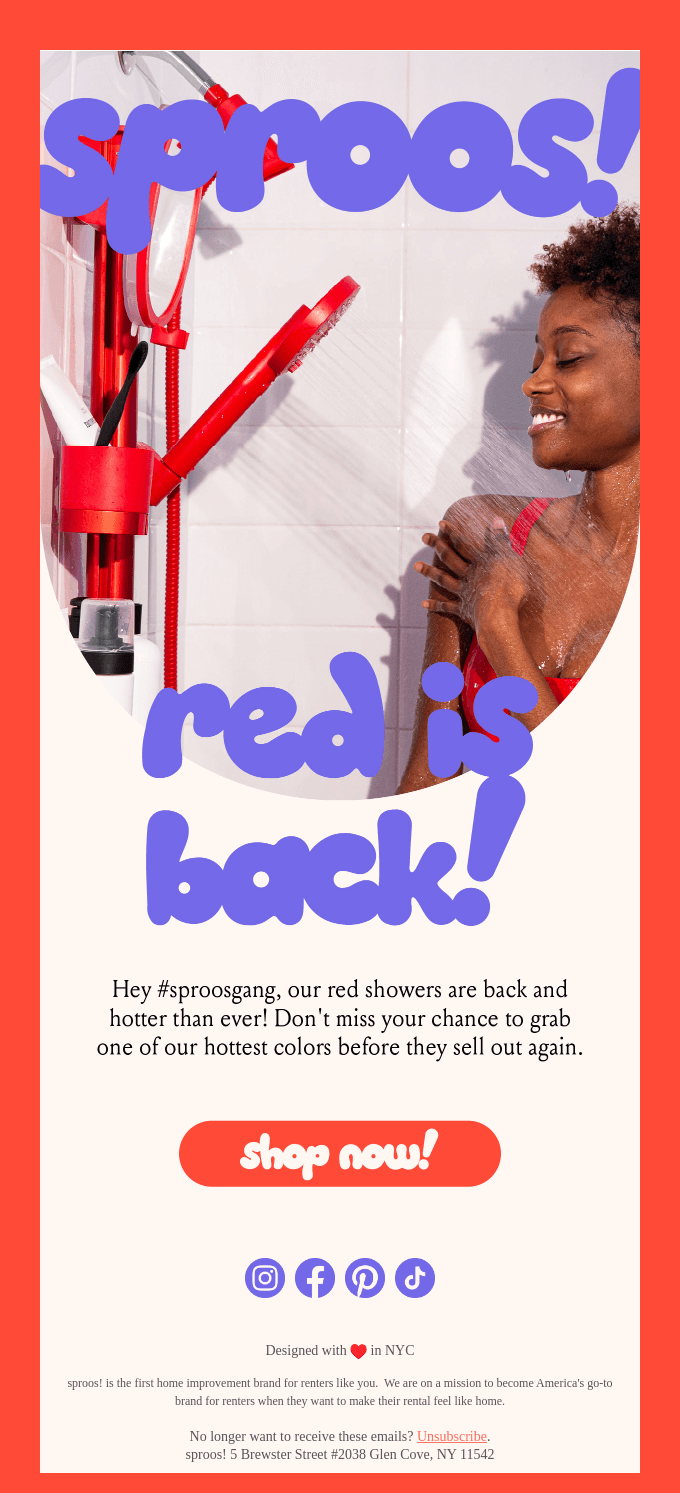 🔴 RED shower bundles are back! 🚿