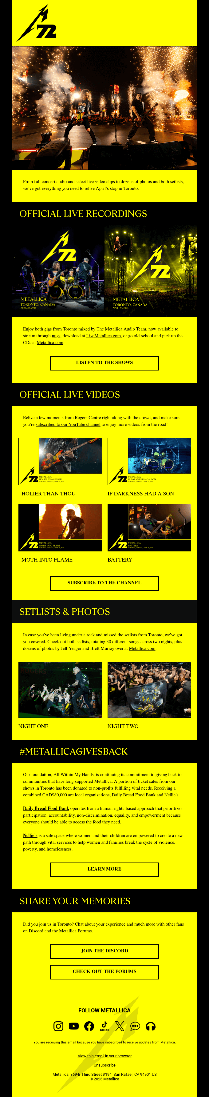 🤘 Relive #M72Toronto