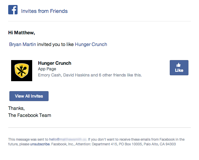 how to send like request for facebook page