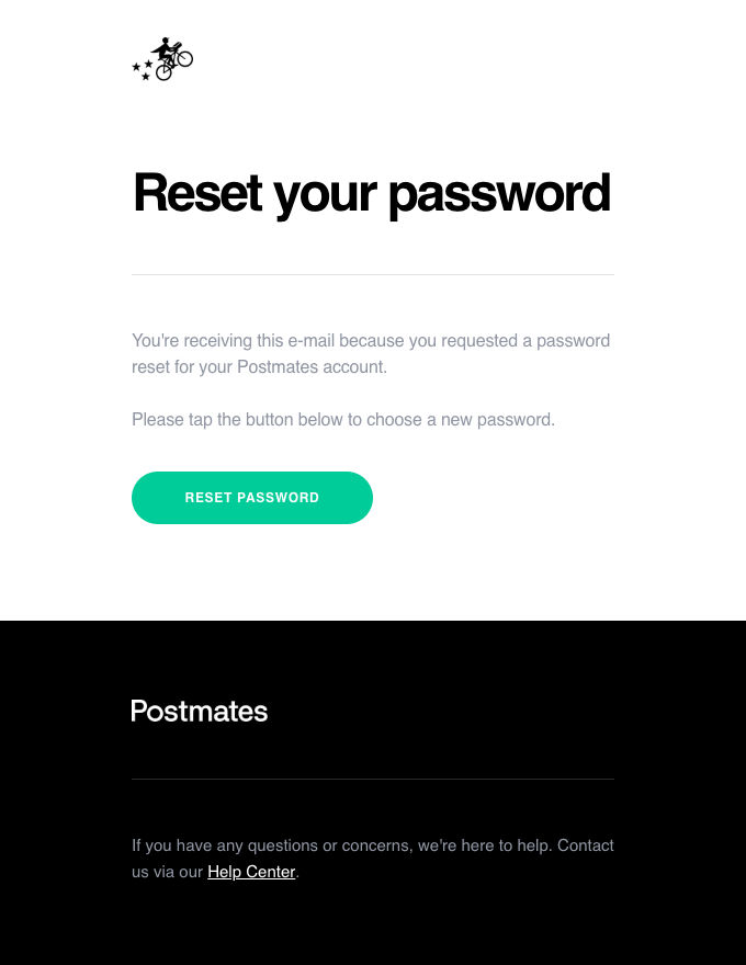 Reset your password