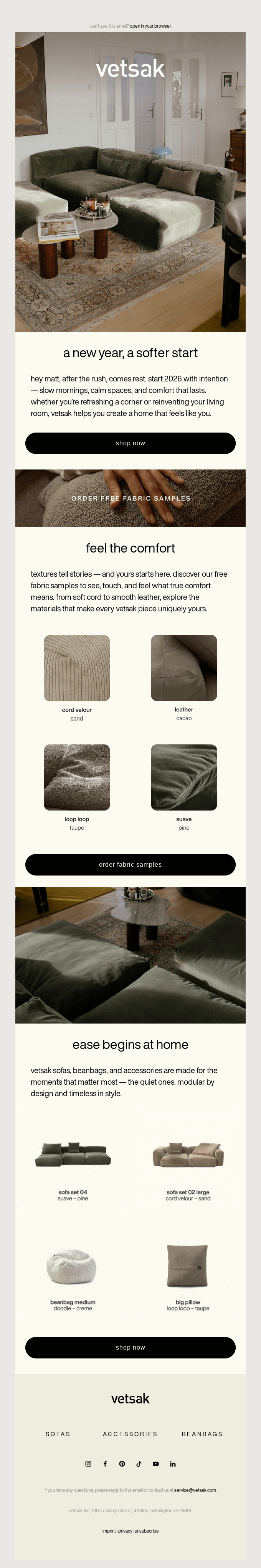 reset your space for the year ahead 🤍