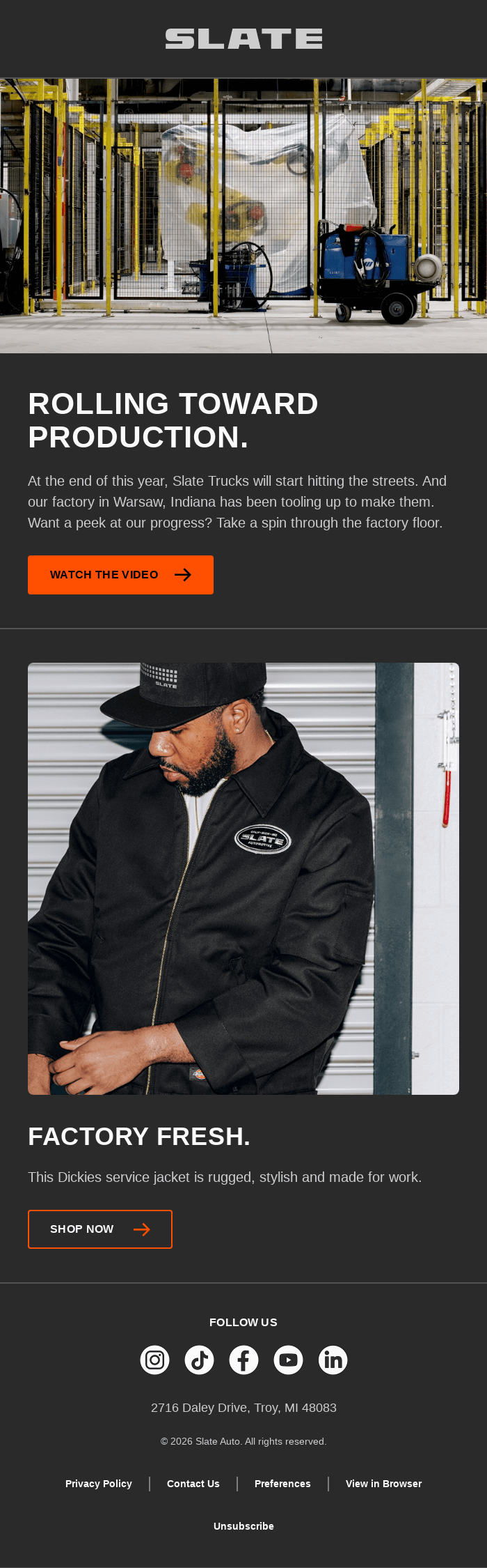 Rolling toward production! See what’s new.