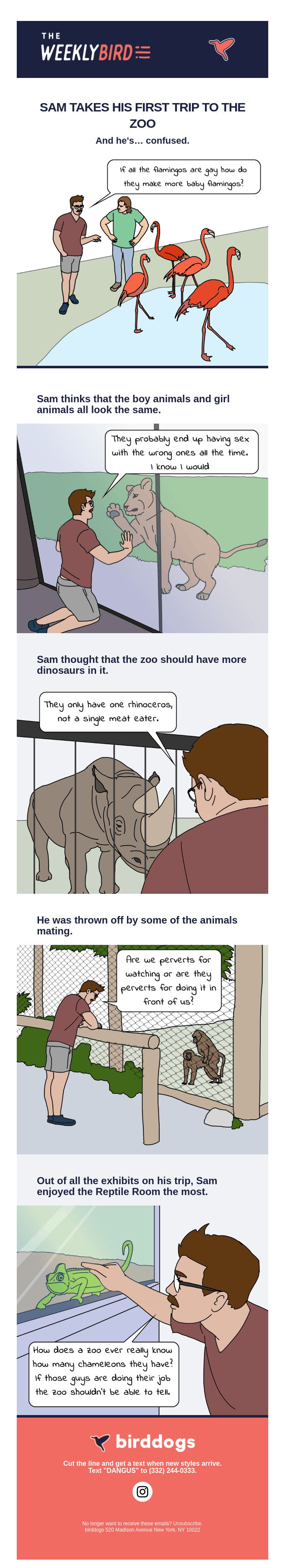 Sam Takes His First Trip To The Zoo