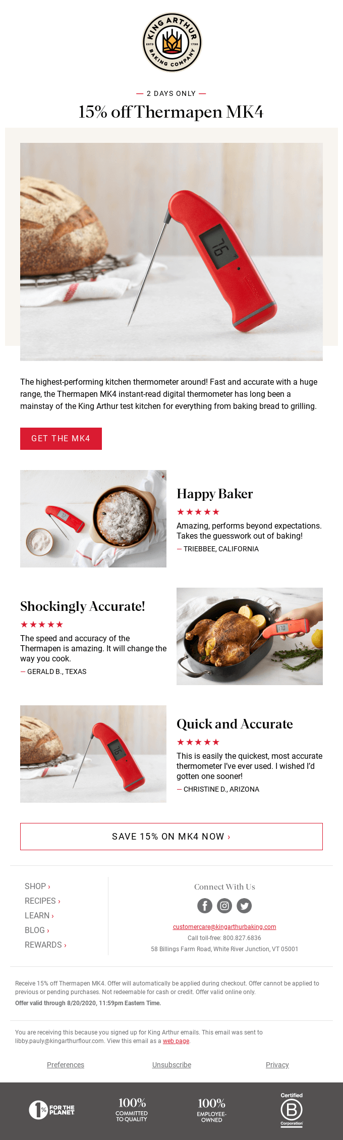 Save 15% on Thermapen MK4