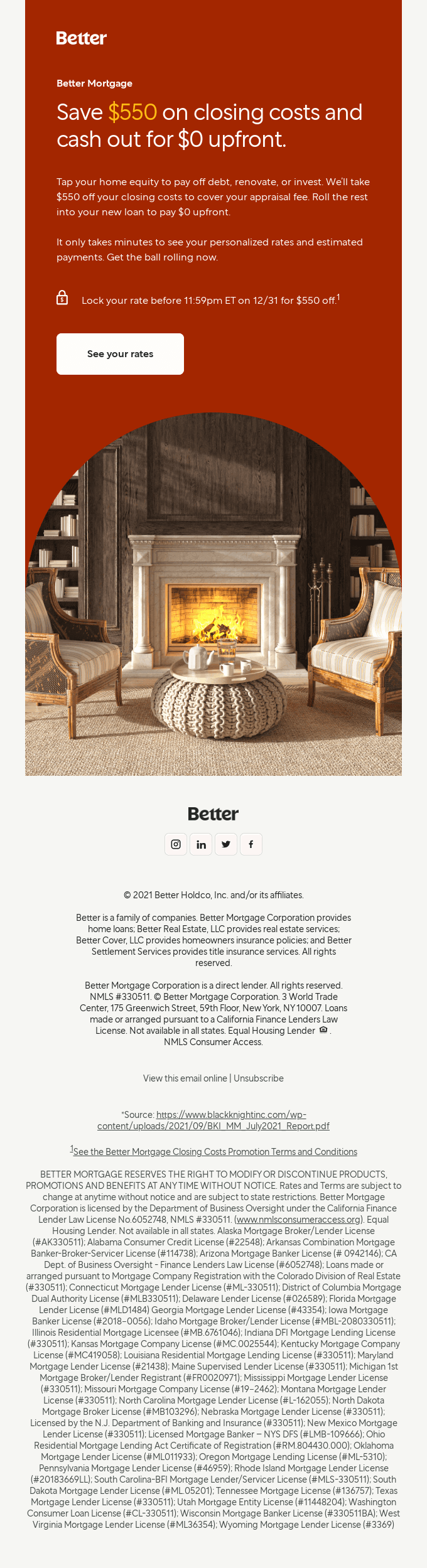 Save $550 when you tap your home equity