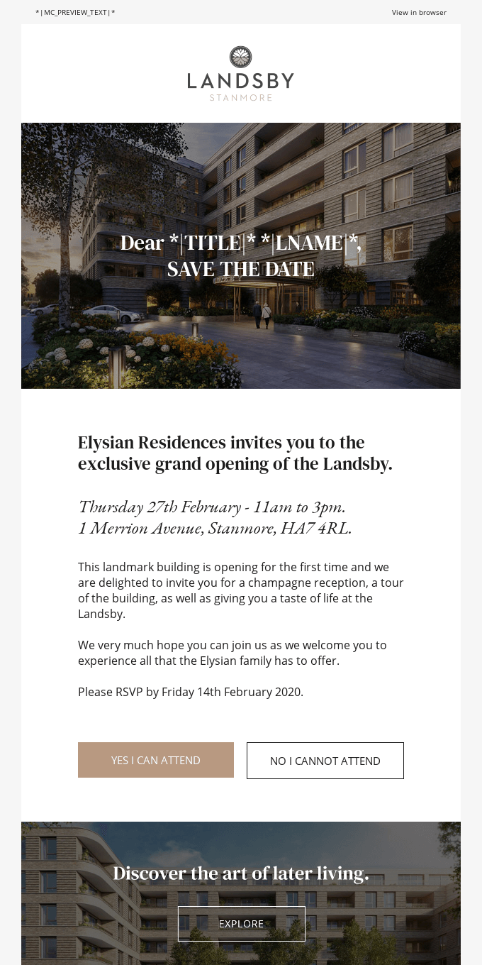 Save the date: Exclusive grand opening of the Landsby