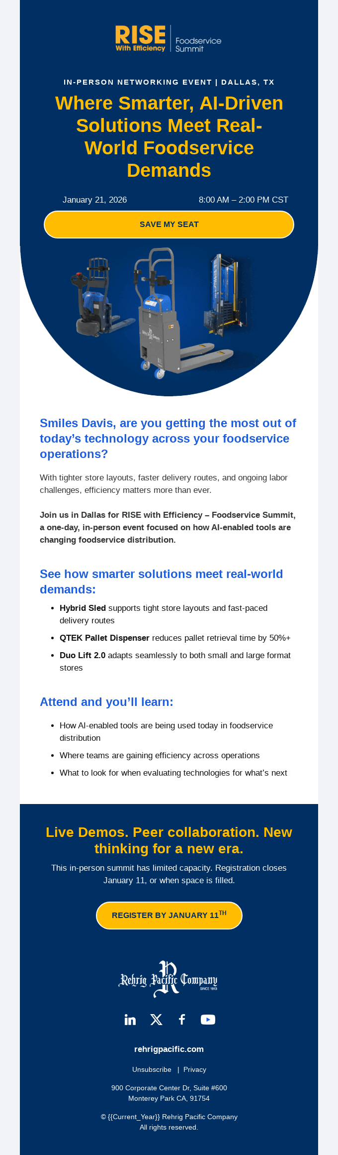 Save Your Seat! RISE with Efficiency: Foodservice Summit
