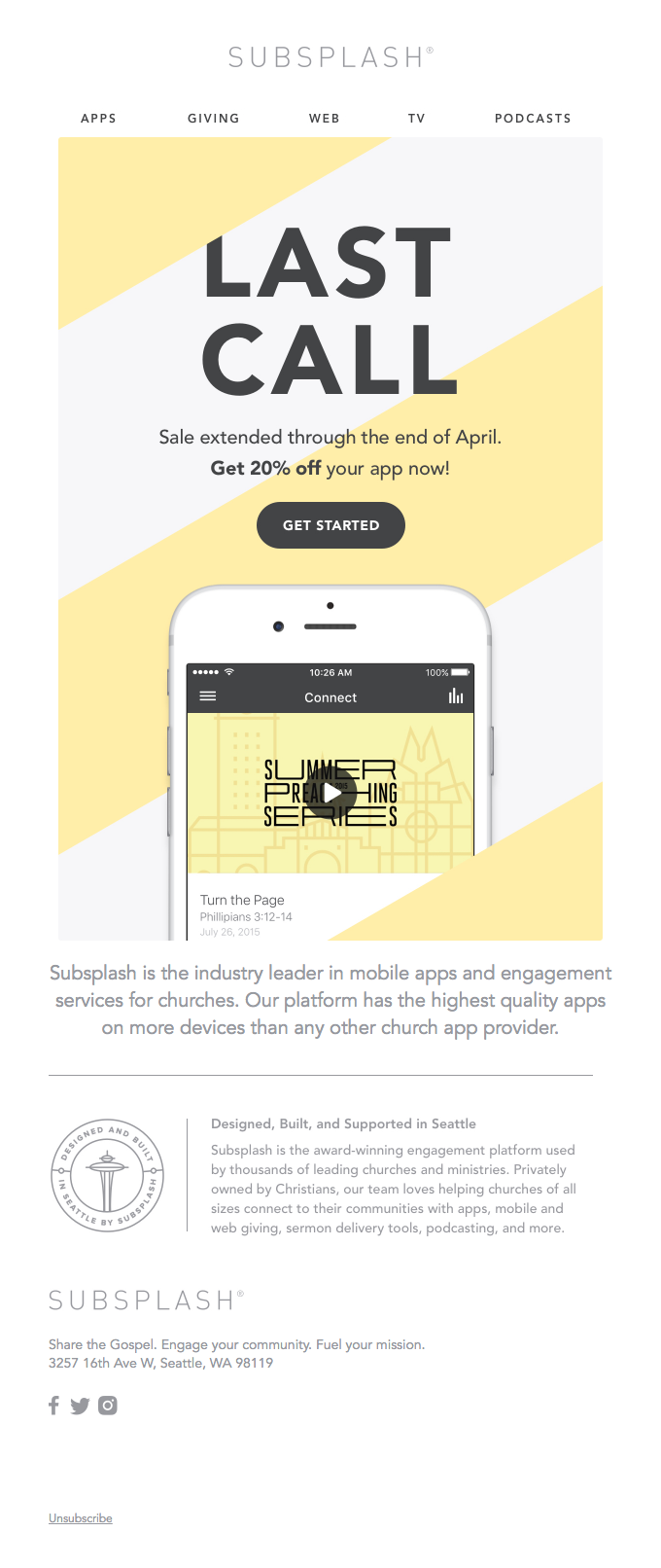 Savings Extended! Now save 20% through April 30