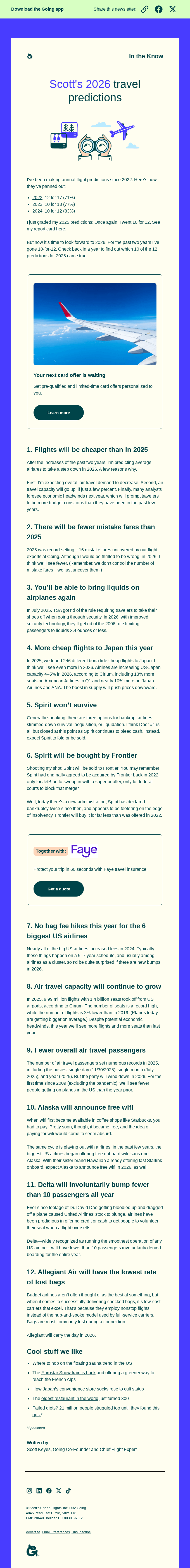 Scott’s 2026 travel predictions