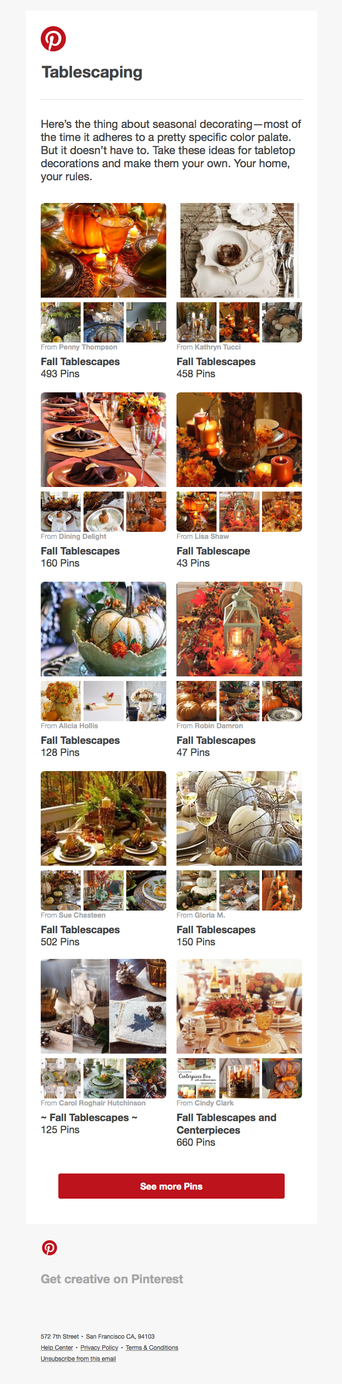 Seasonal tablescapes to match your design style