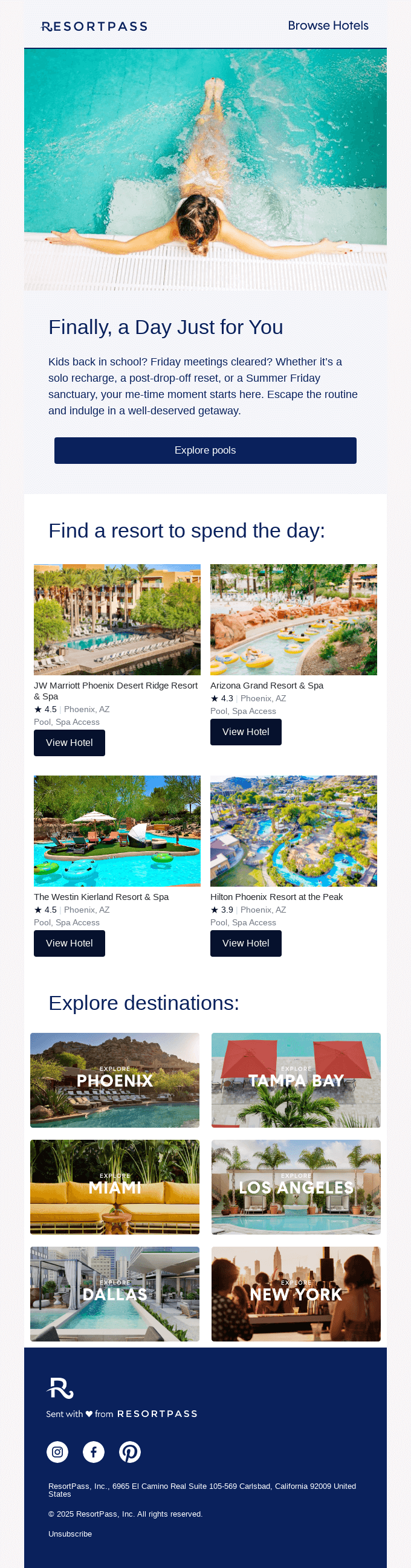 Self care = solo daycation