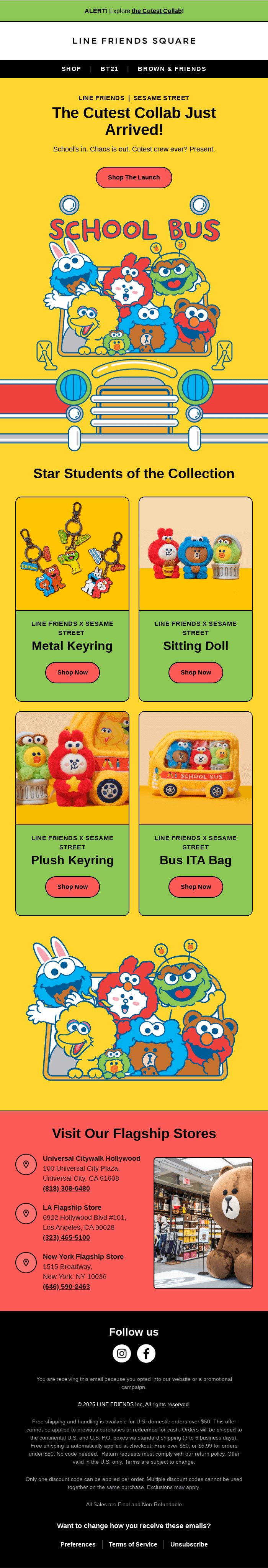 🧡SESAME STREET X LINE FRIENDS = Cuteness Overload!