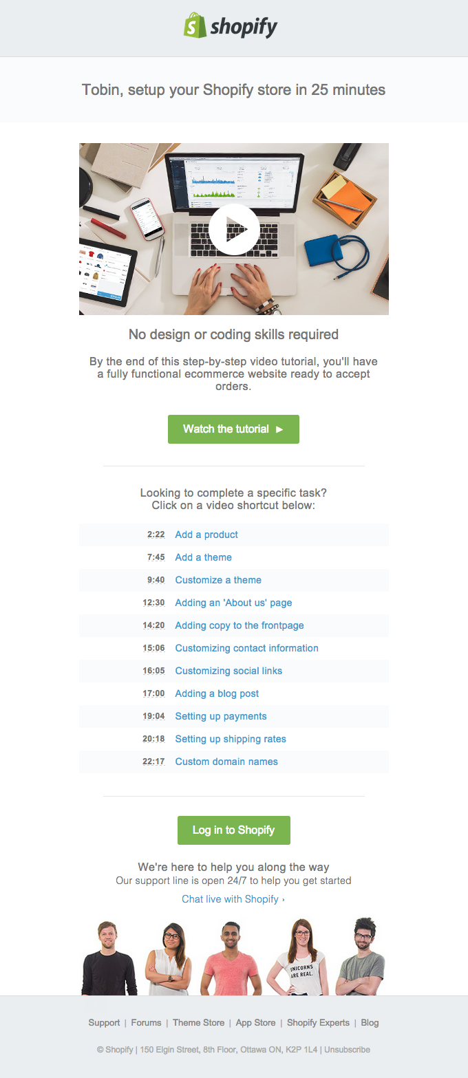 Setup your Shopify store in 25 minutes