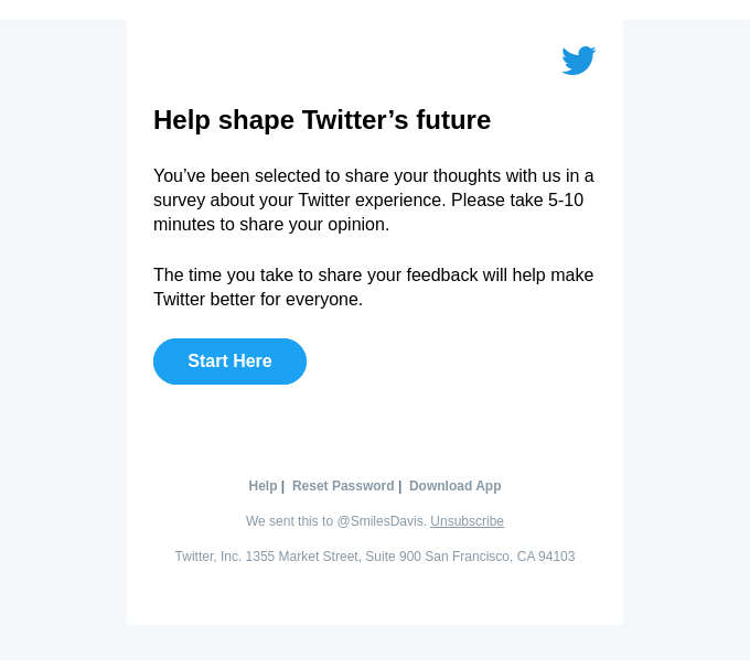 Share your opinion with Twitter