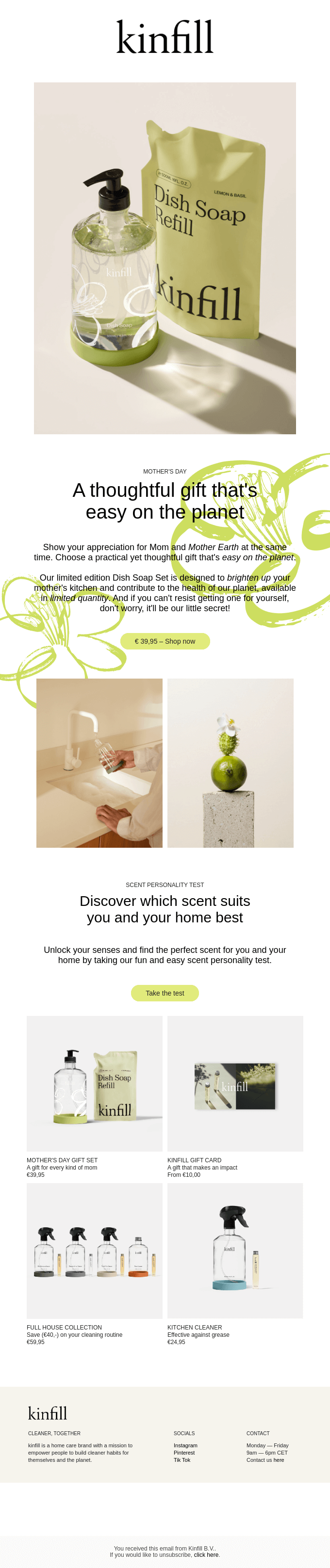 Show your appreciation for Mom and Mother Earth at the same time