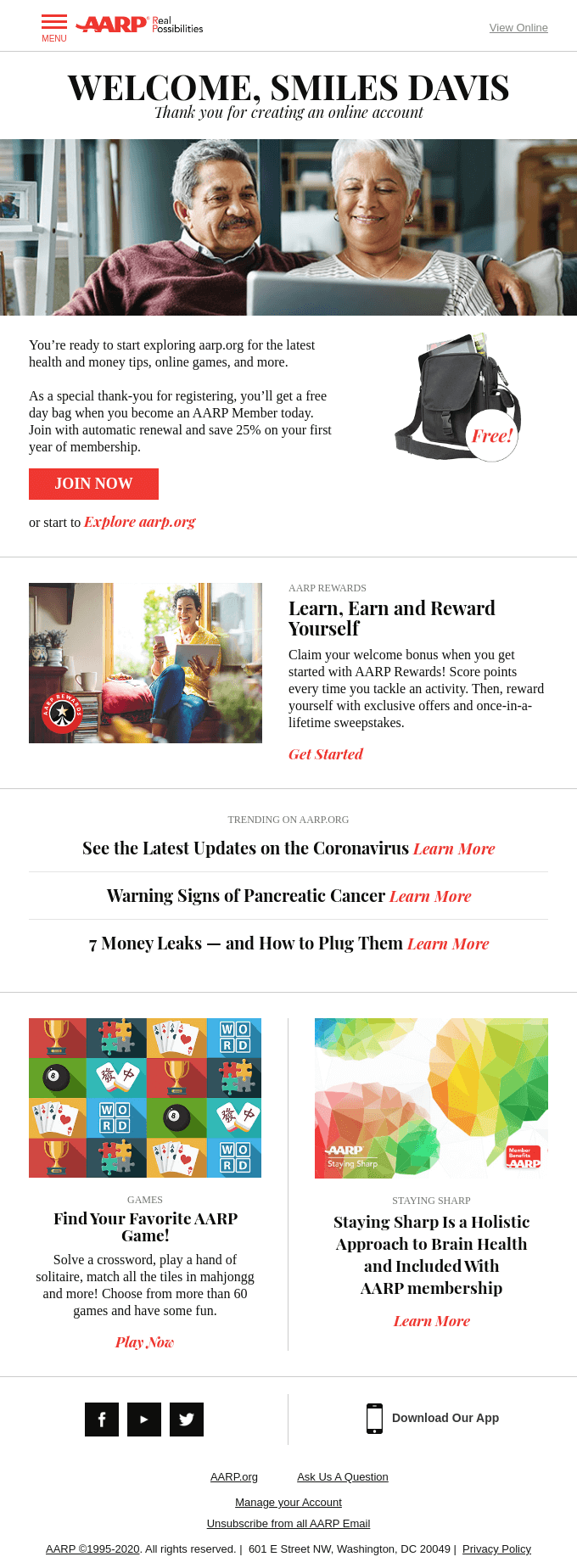 Smiles Davis, Explore Everything aarp.org Has to Offer