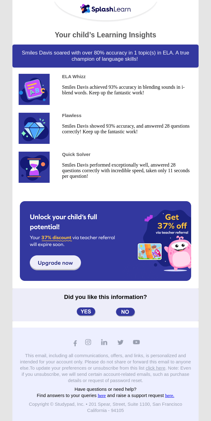Smiles Davis Progressed Impressively in ELA😮🎓